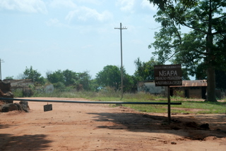 Alter Grenzposten in Ngapa