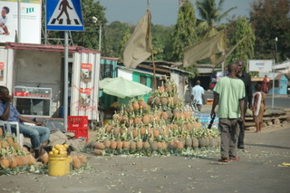 Ananasverkauf an der Strae
