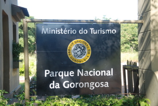 Am Eingang zum Parque Nacional da Gorongosa